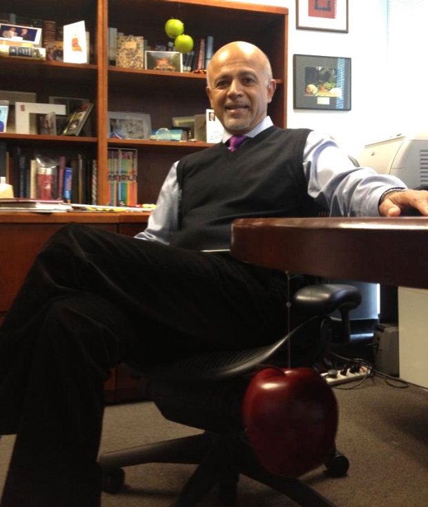 abraham verghese in his office