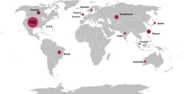 world map participants